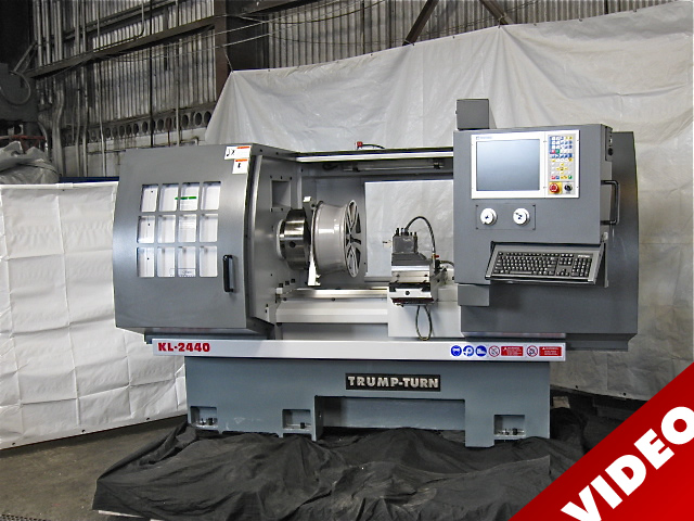 24" x 40" TRUMP-TURN ... (WHEEL - RIM) FLAT BED LATHE